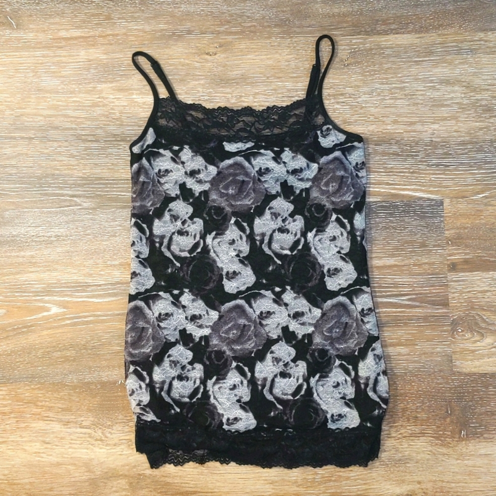 Maurices Black Floral Cami